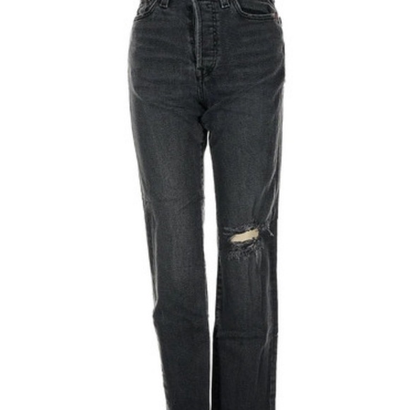 Levi's Black Straight Leg Jeans - Picture 1 of 3